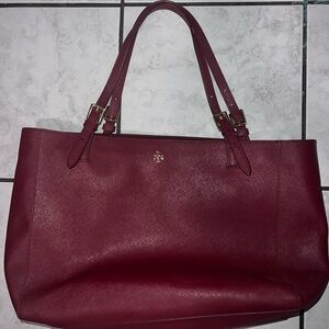 Tory Burch Deep Red Tote Bag